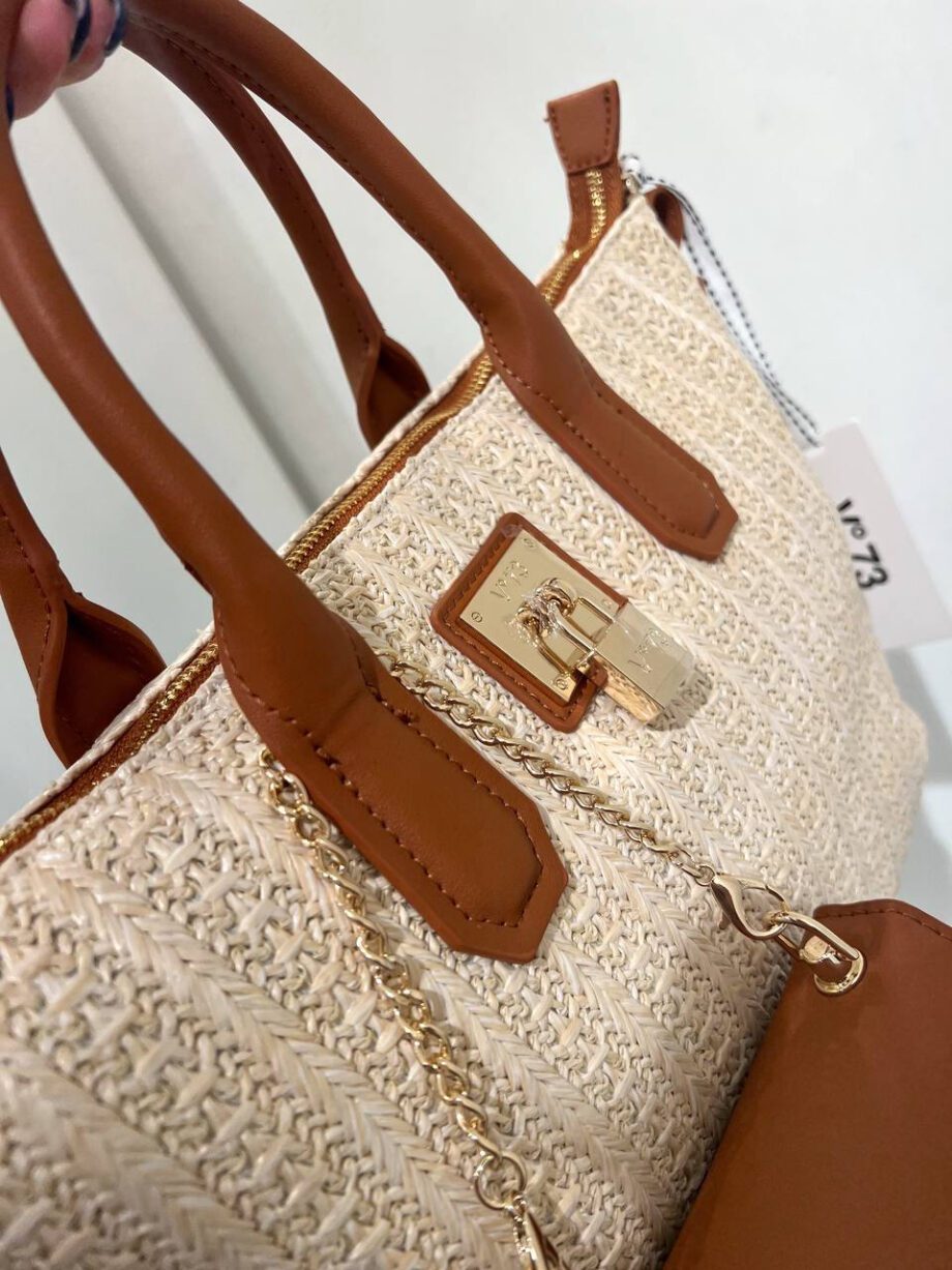 Shop Online Borsa a mano Mariel piccola in rafia V73