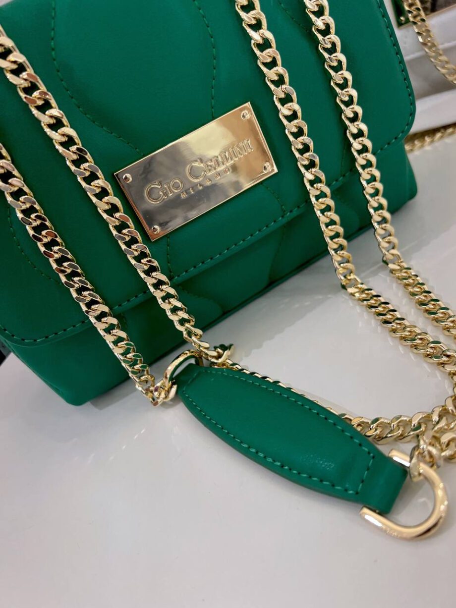 Shop Online Borsa Leyla mini matelassé verde Gio Cellini