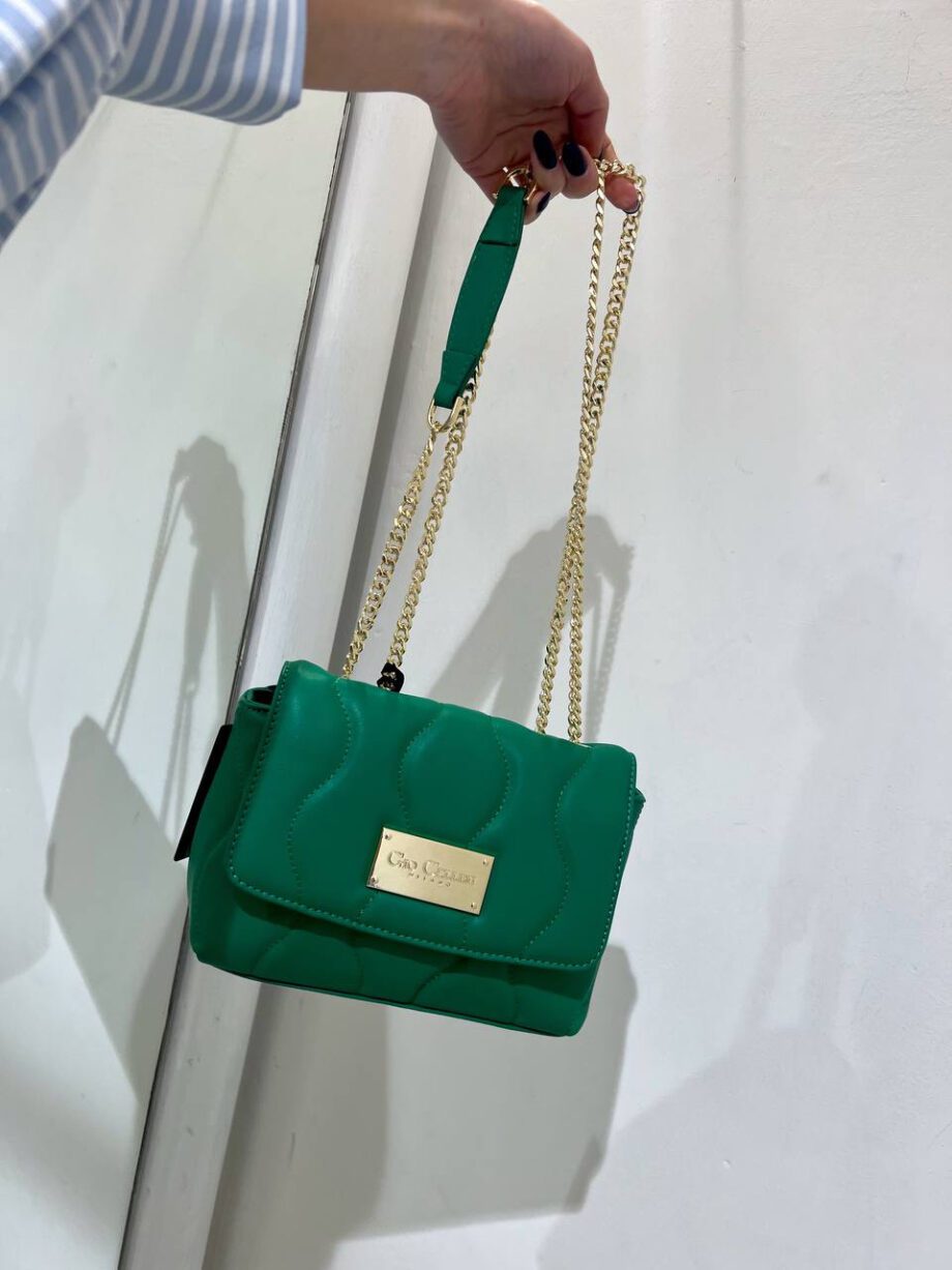 Shop Online Borsa Leyla mini matelassé verde Gio Cellini