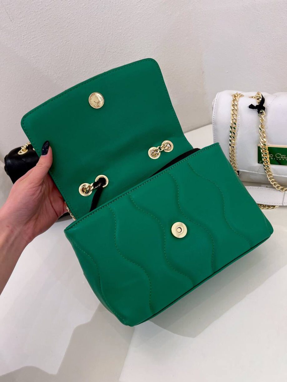 Shop Online Borsa Leyla mini matelassé verde Gio Cellini