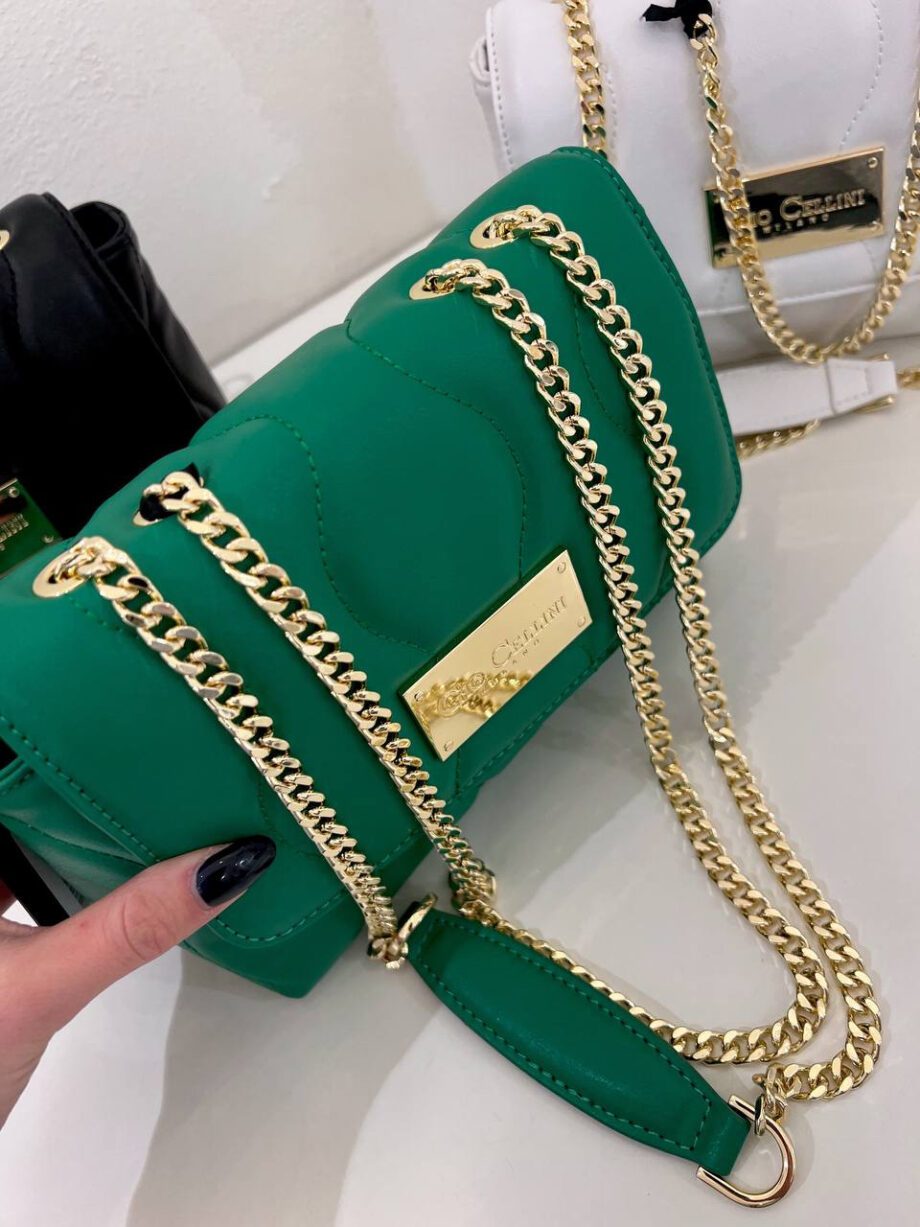 Shop Online Borsa Leyla mini matelassé verde Gio Cellini