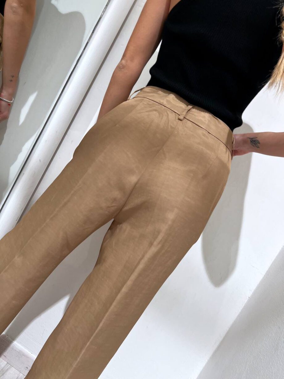 Shop Online Pantalone palazzo morbido beige Souvenir