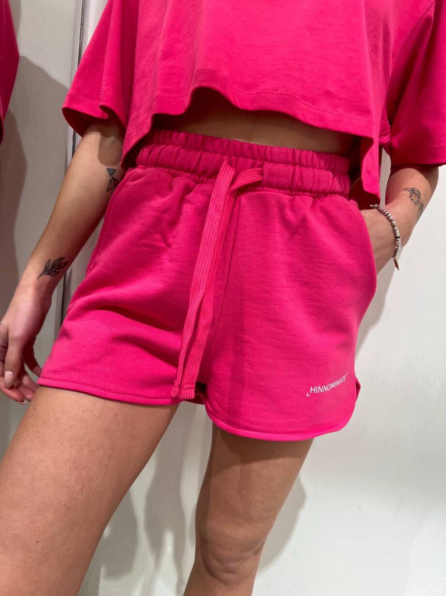 Shop Online Short in felpa fucsia Hinnominate