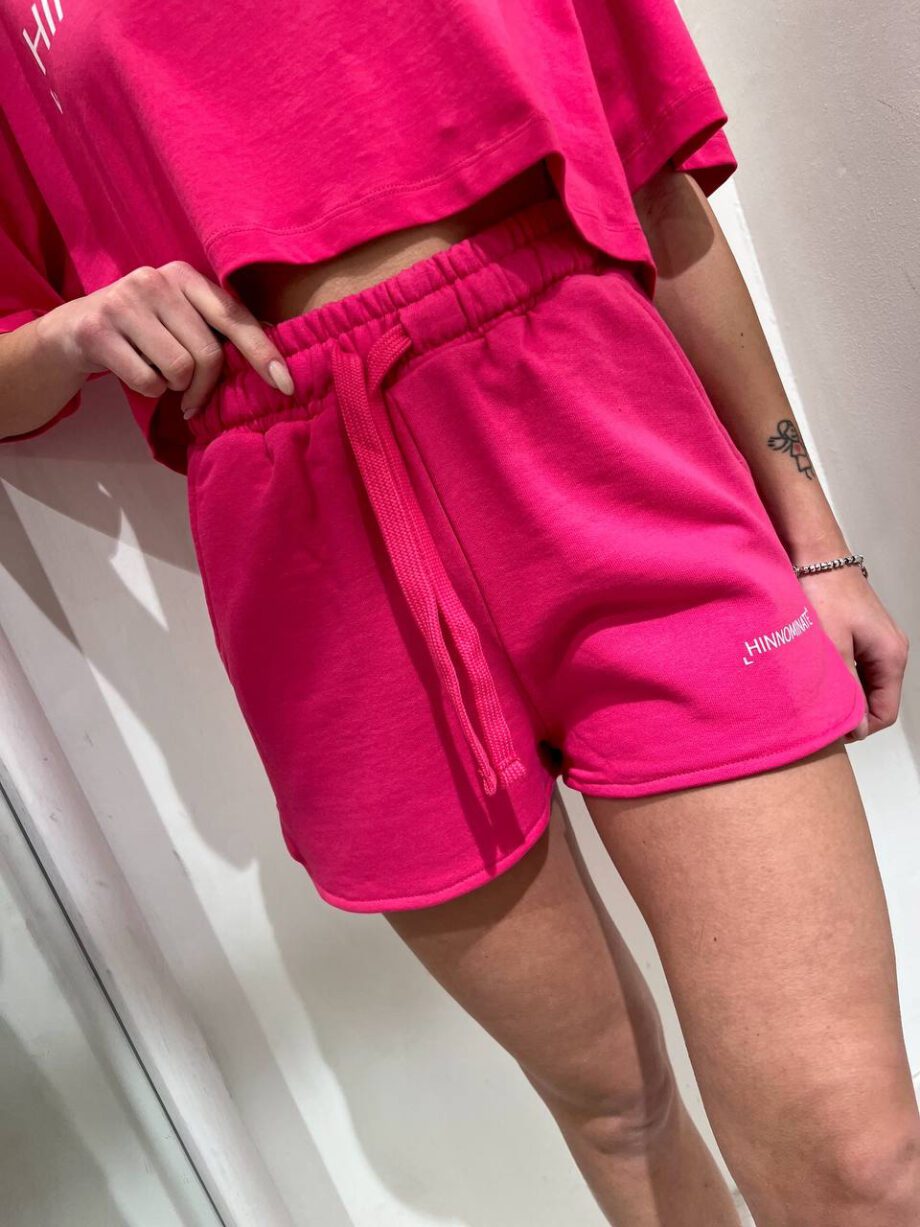 Shop Online Short in felpa fucsia Hinnominate