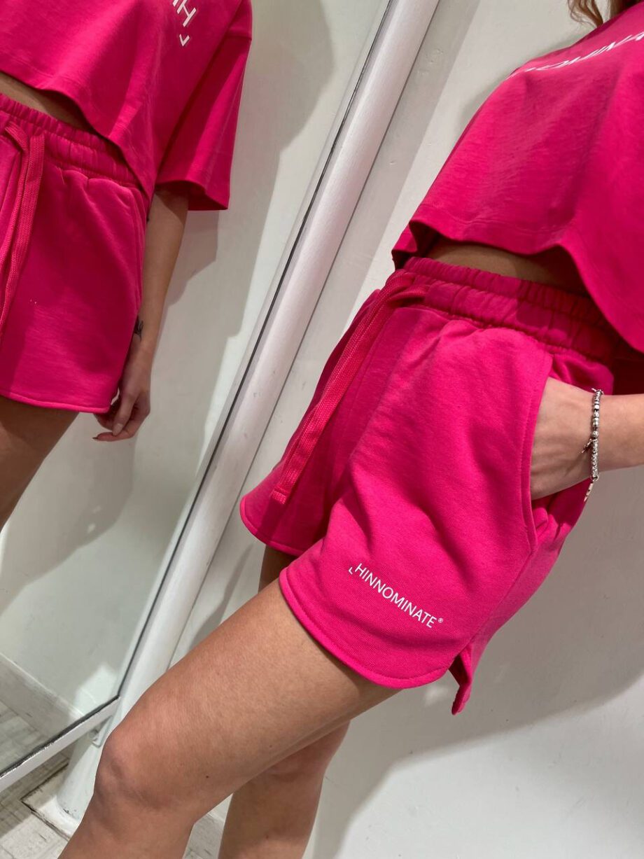 Shop Online Short in felpa fucsia Hinnominate