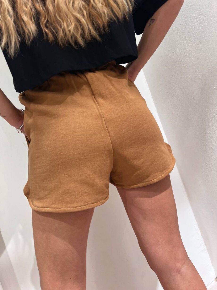 Shop Online Short in felpa beige nocciola Hinnominate