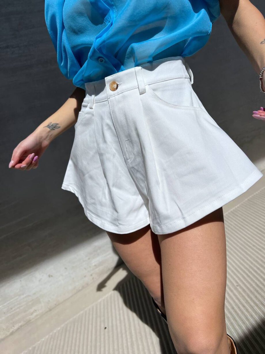 Shop Online Short Bucciano in denim bianco Odì Odì