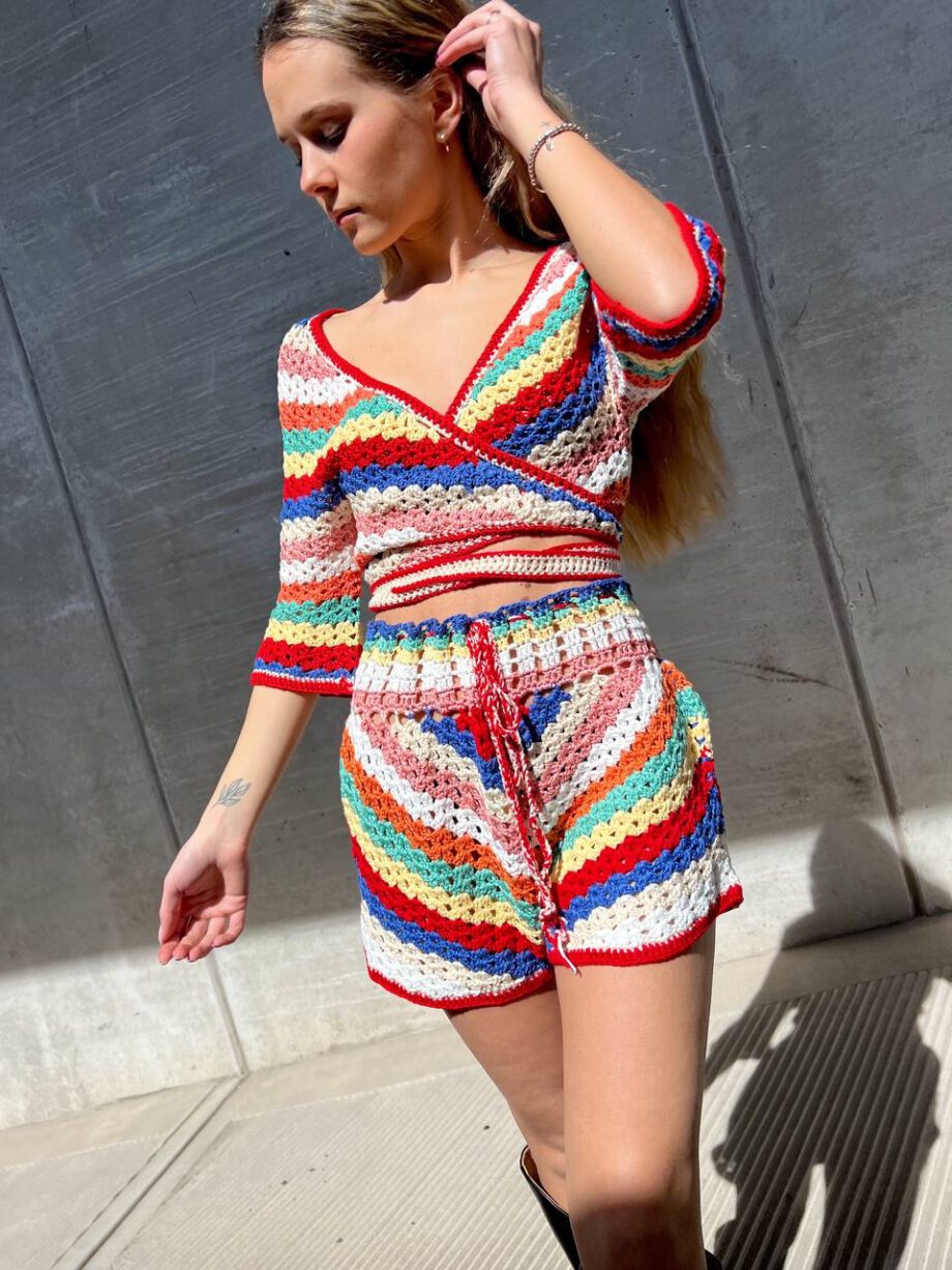 Shop Online Short Ugento uncinetto multicolore Odì Odì