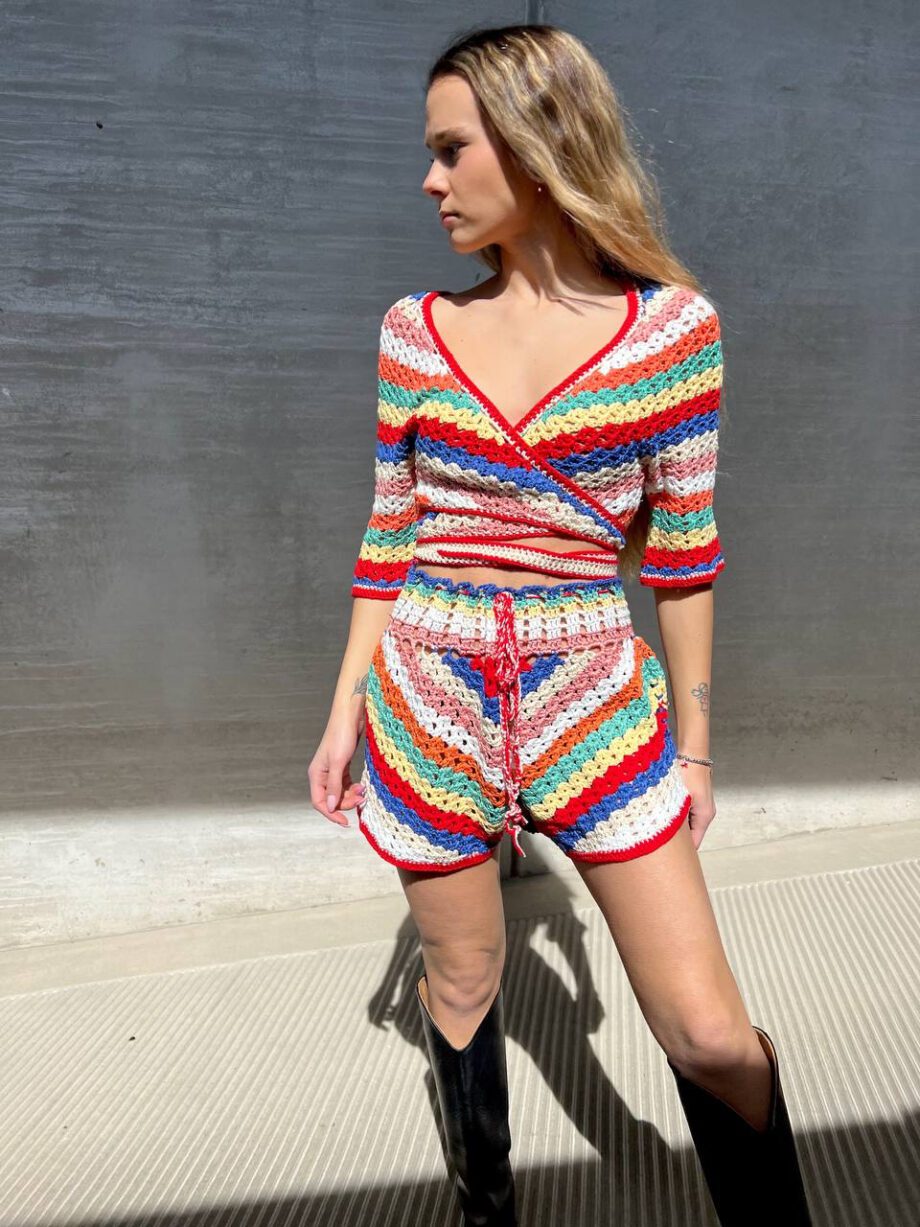 Shop Online Short Ugento uncinetto multicolore Odì Odì