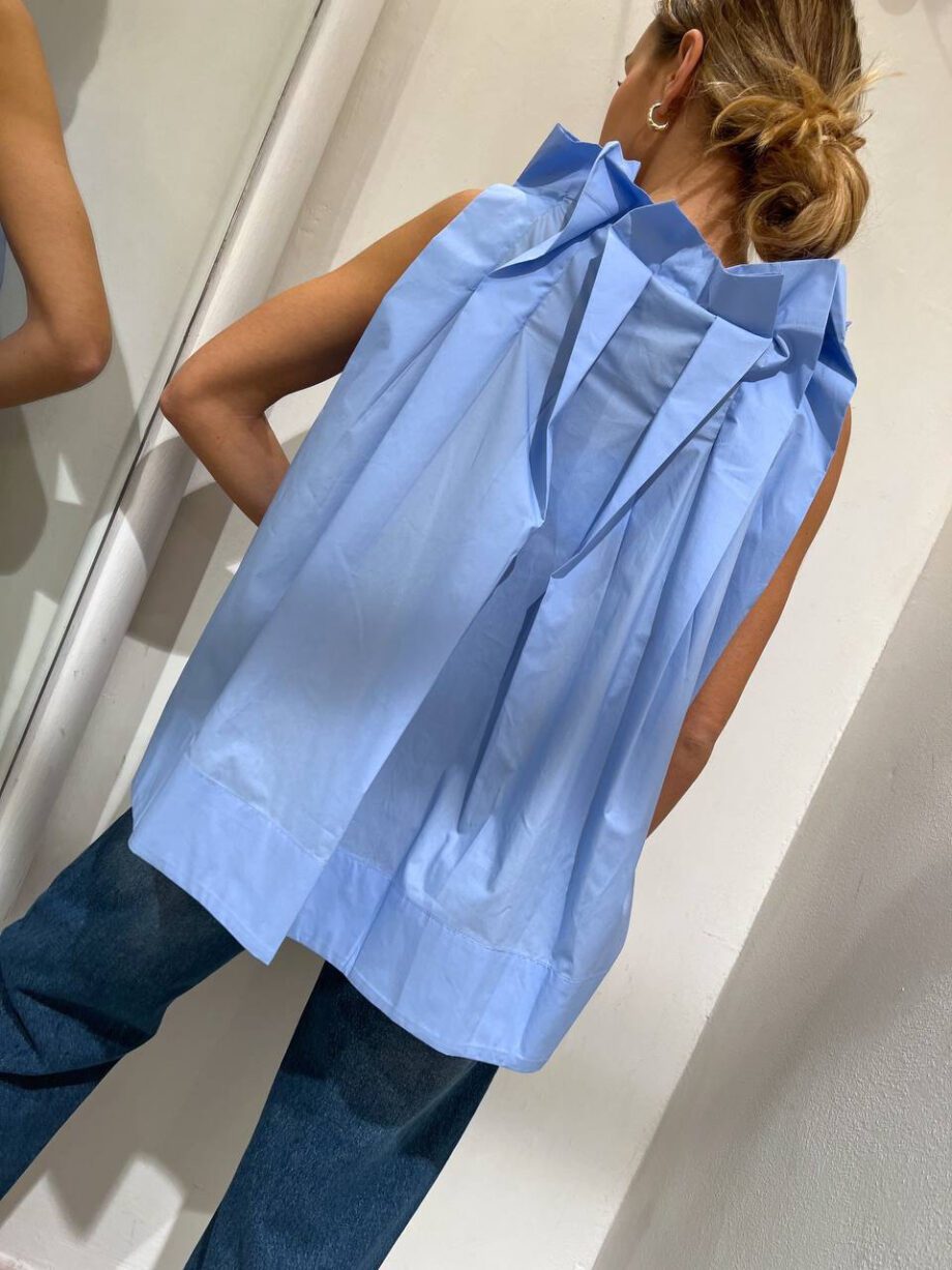 Shop Online Camicia smanicata con rouches carta zucchetto Souvenir
