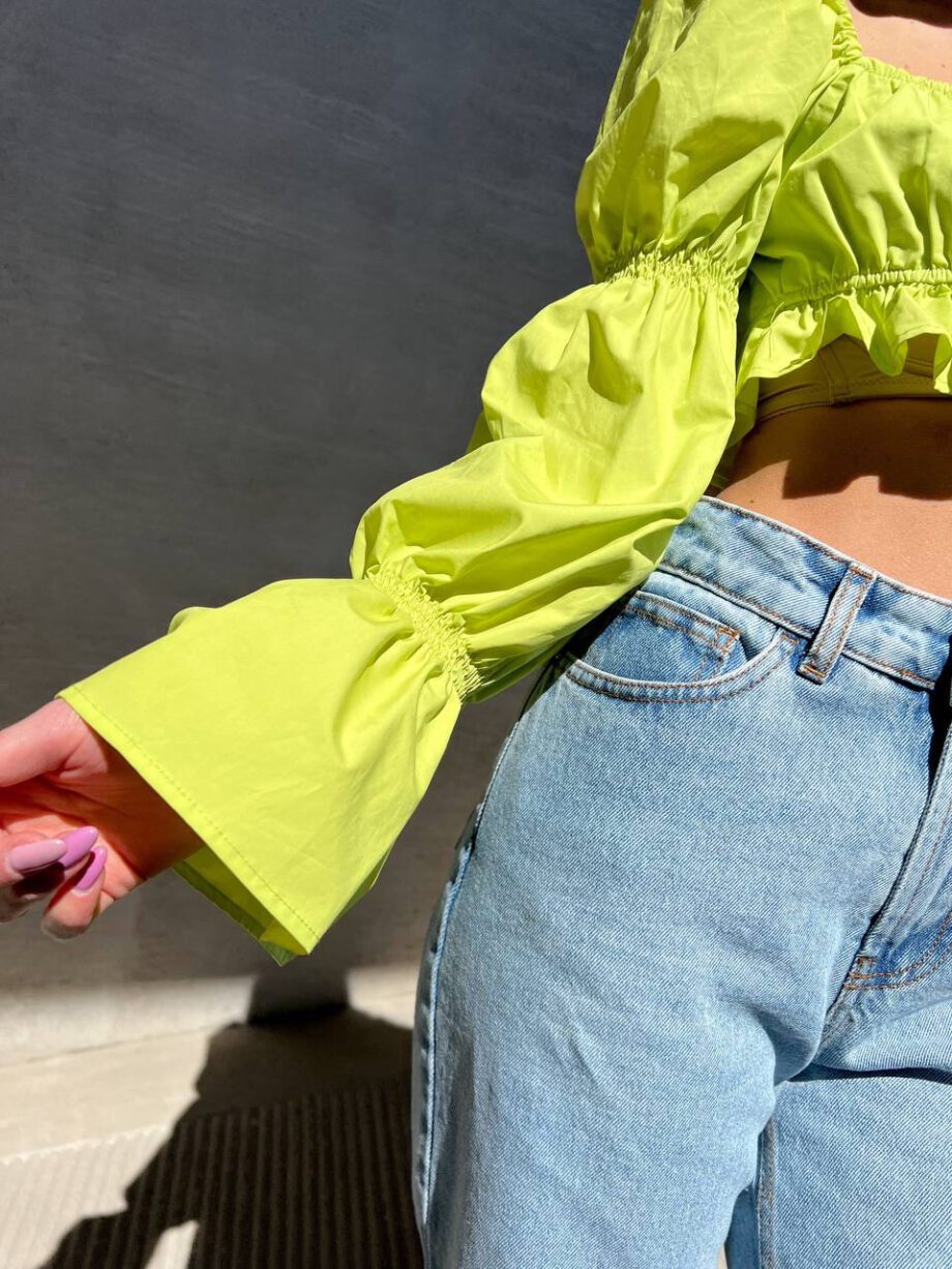 Shop Online Top crop lime con gale Revise