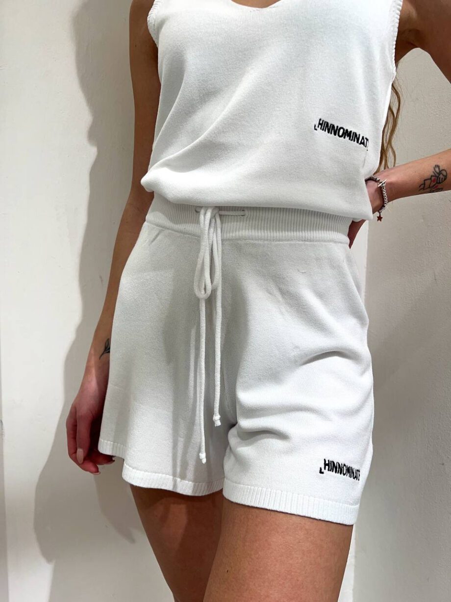 Shop Online Short in maglia bianco Hinnominate