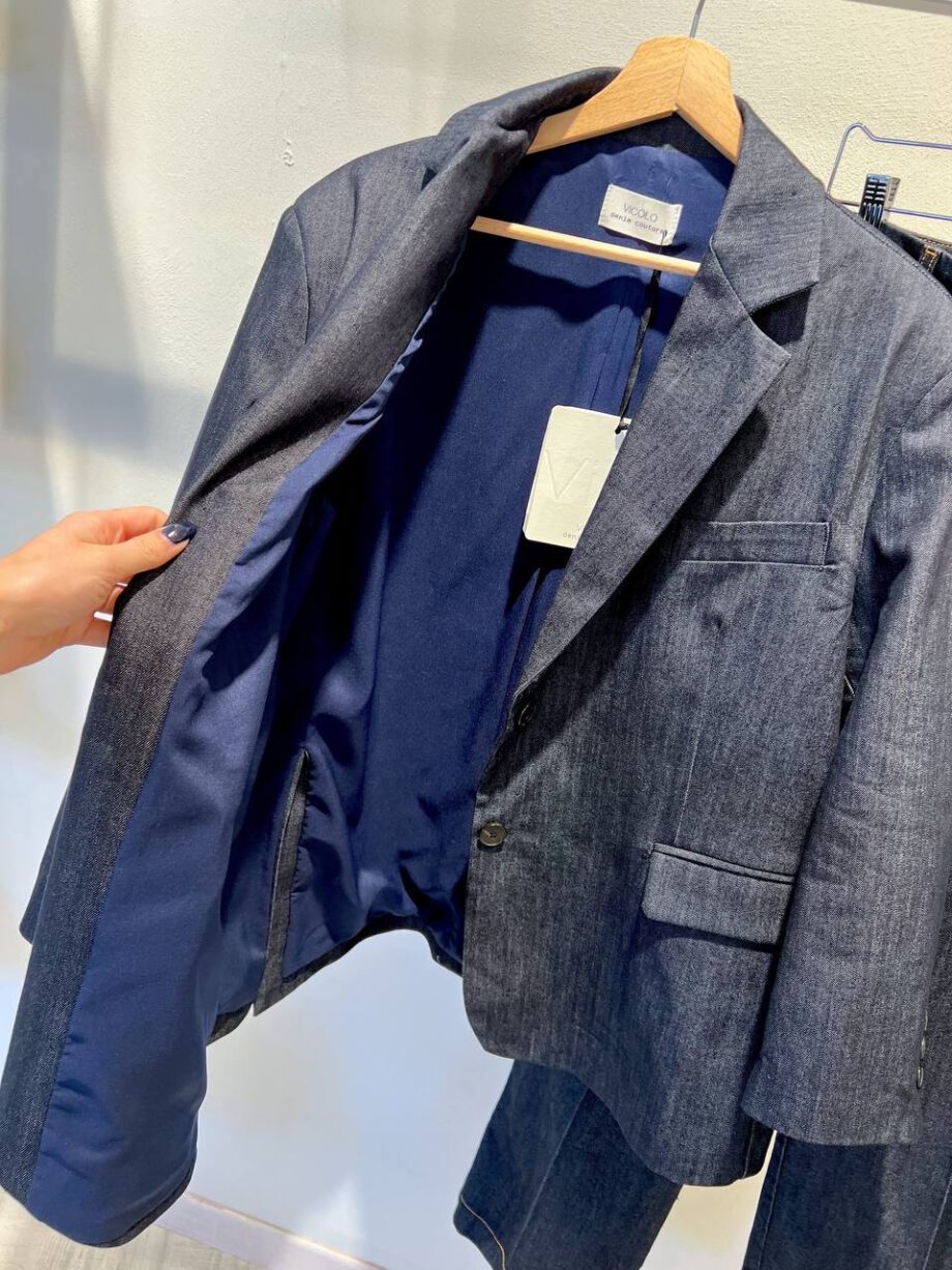 Shop Online Blazer oversize in jeans scuro Vicolo