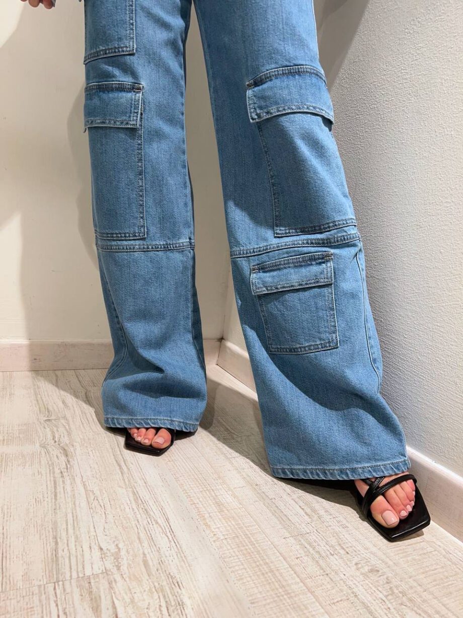 Shop Online Jeans chiaro cargo palazzo HaveOne