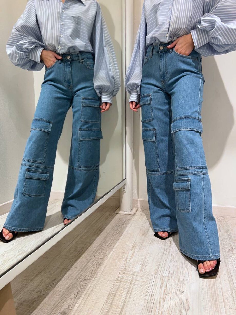 Shop Online Jeans chiaro cargo palazzo HaveOne