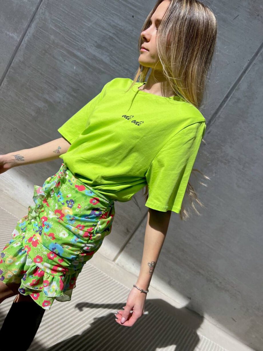 Shop Online T-shirt Montalcino oversized lime Odì Odì