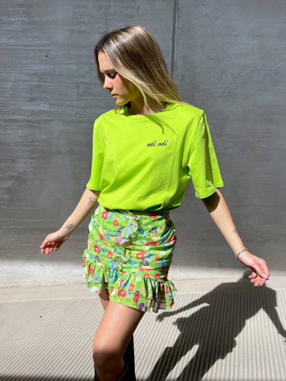 Shop Online T-shirt Montalcino oversized lime Odì Odì