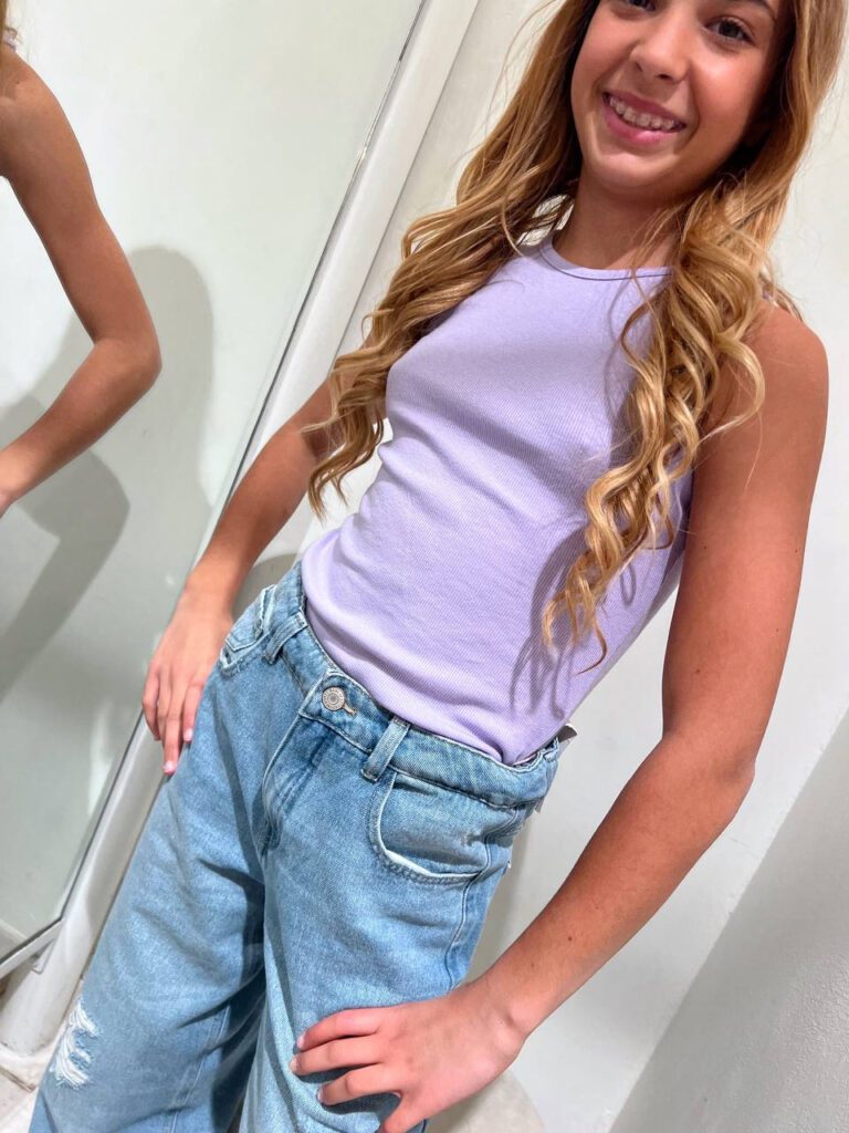 Canotta a costine lilla Name it Shop Online Canotta a costine lilla Name it