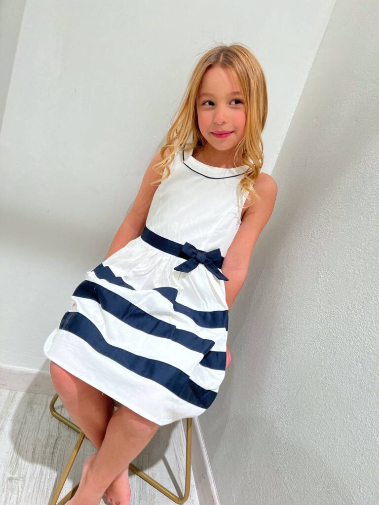 Vestito a righe bianco e blu Name it Shop Online Vestito a righe bianco e blu Name it