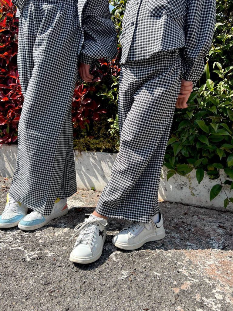 Pantalone palazzo a quadretti Name it Shop Online Pantalone palazzo a quadretti Name it