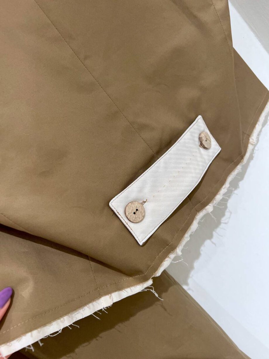 Shop Online Gilet crop oversize beige Souvenir