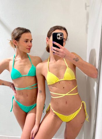 Shop Online Bikini Kate in velluto giallo Matinée