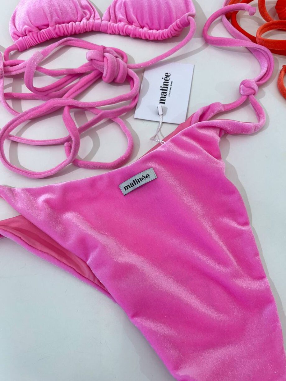 Shop Online Bikini Kate in velluto rosa bubble Matinée