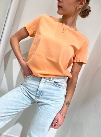 Shop Online T-shirt girocollo basic salmone Vicolo