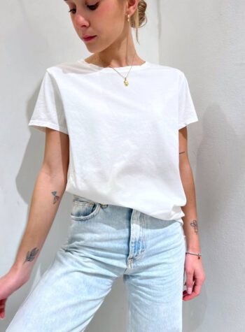 Shop Online T-shirt girocollo basic bianca Vicolo