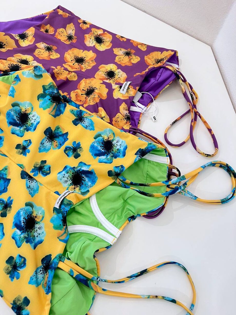 Shop Online Bikini intero Brigitte fiore viola Matinée