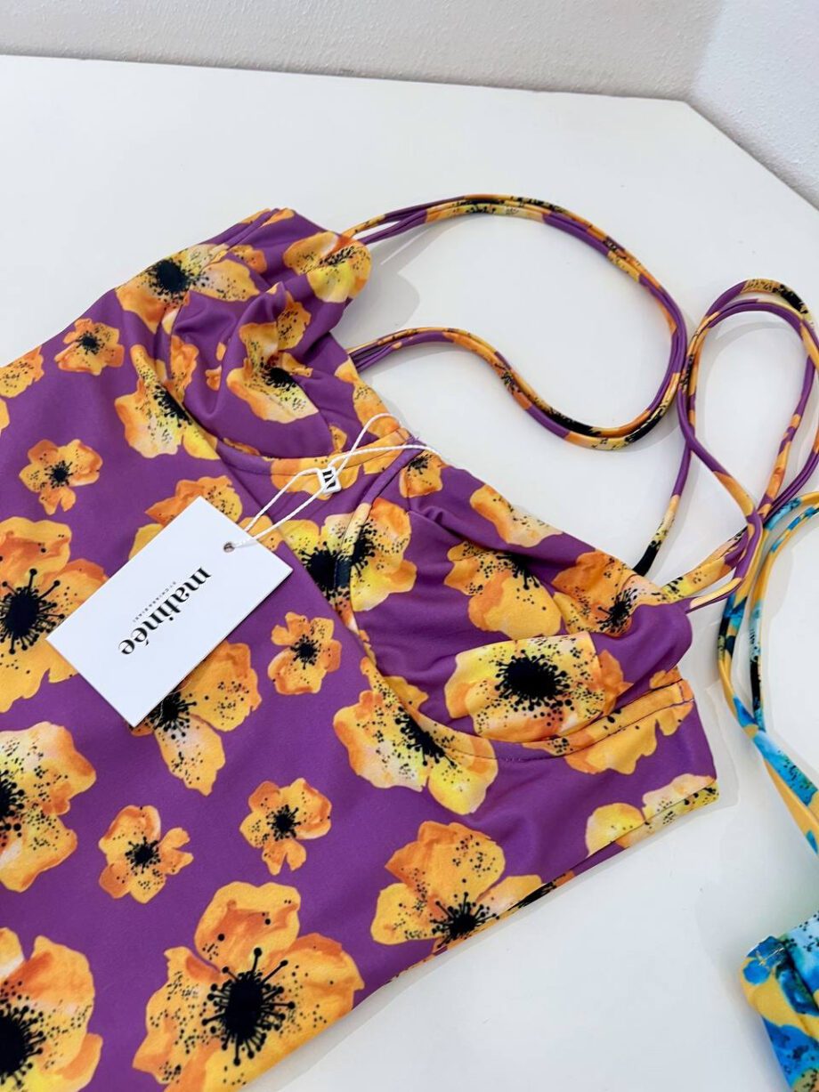 Shop Online Bikini intero Brigitte fiore viola Matinée