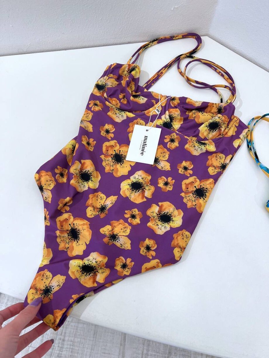 Shop Online Bikini intero Brigitte fiore viola Matinée