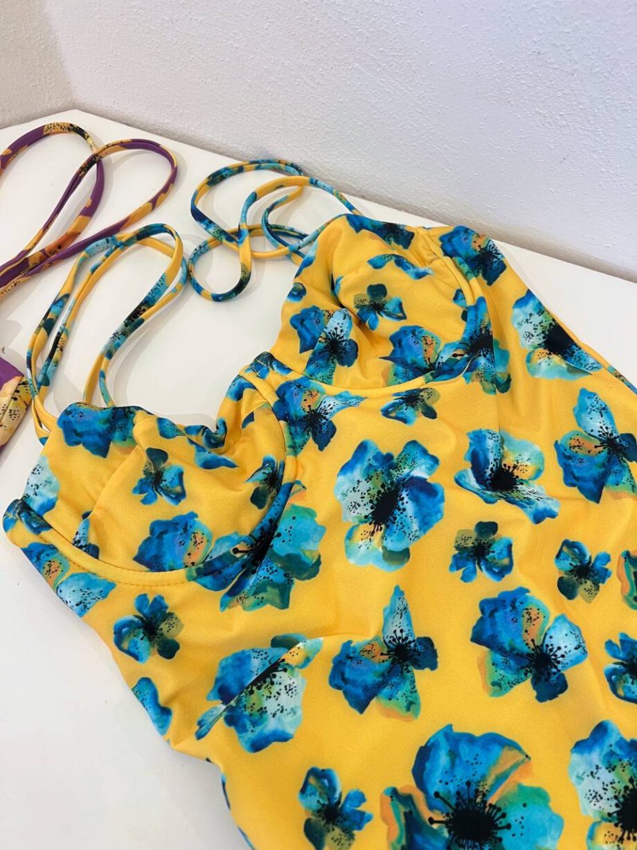 Shop Online Bikini intero Brigitte fiore giallo Matinée