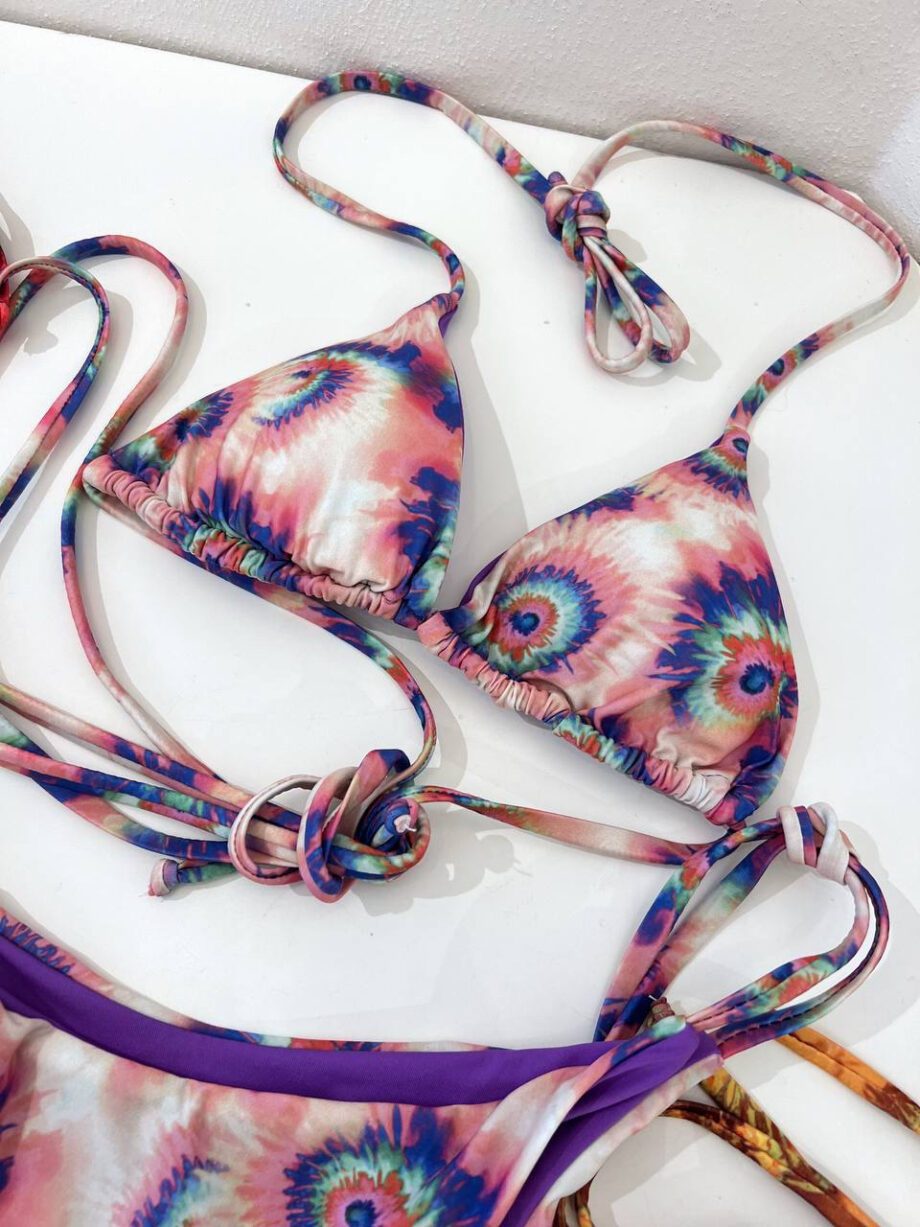 Shop Online Triangolo Kate tie dye viola