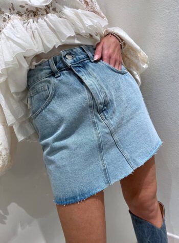 Shop Online Minigonna in jeans chiaro Have One