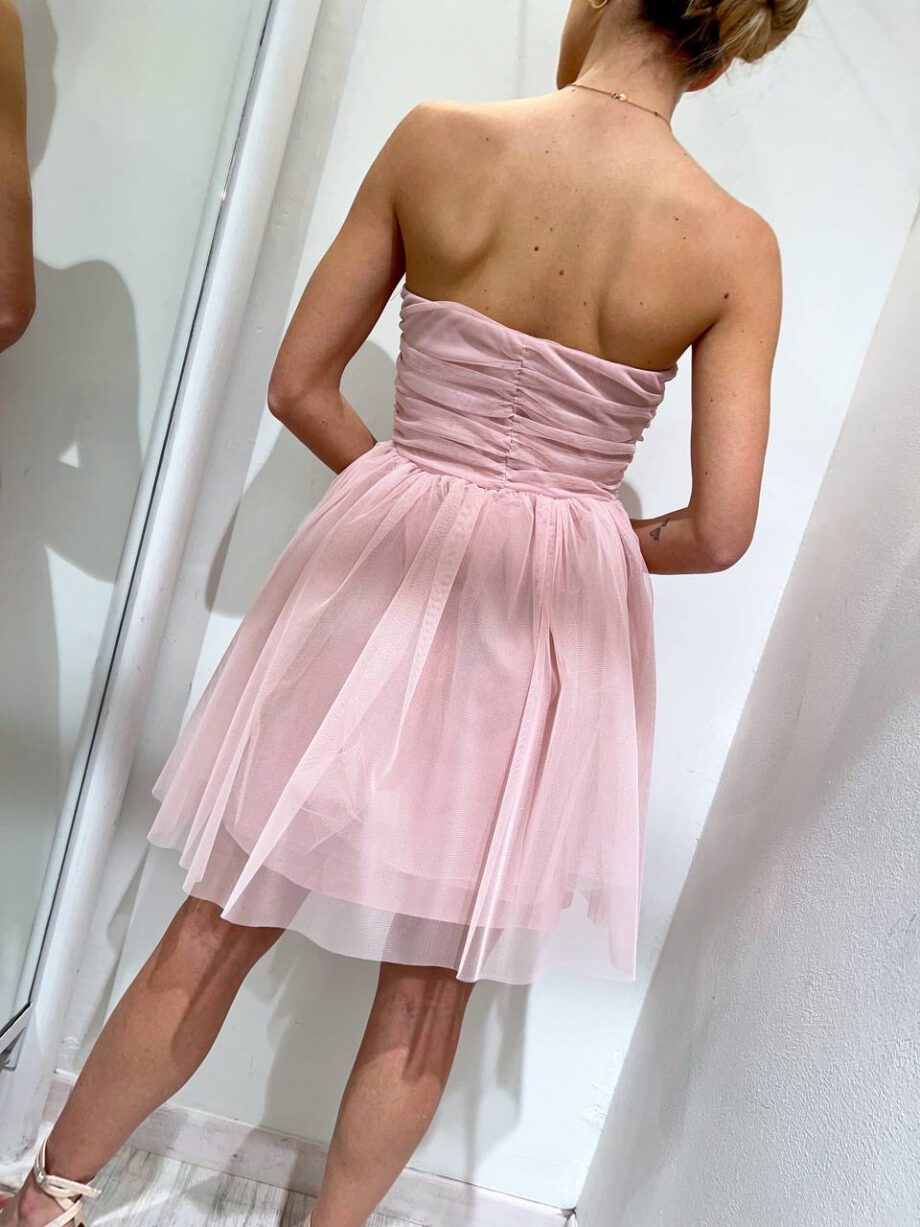 Shop Online Vestito corto in tulle rosa cipria HaveOne
