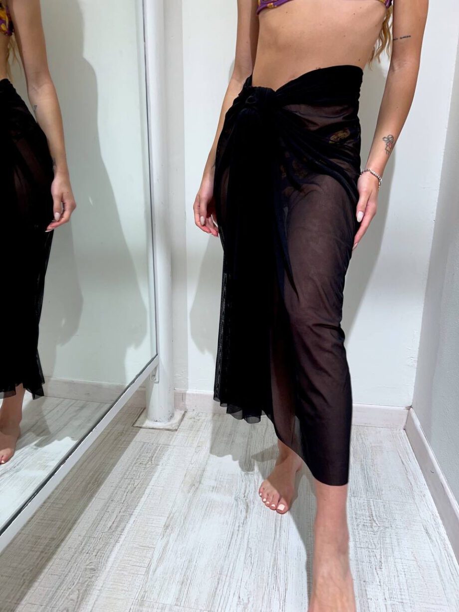 Shop Online Pareo lungo Alexandra nero Matinée