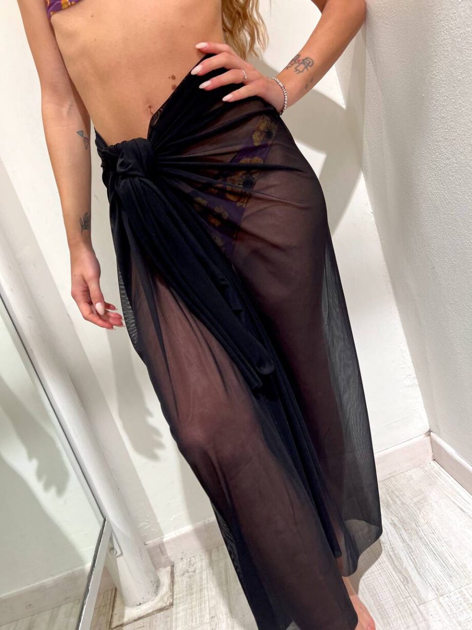 Shop Online Pareo lungo Alexandra nero Matinée