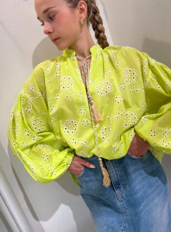 Shop Online Blusa lime in Sangallo Vicolo