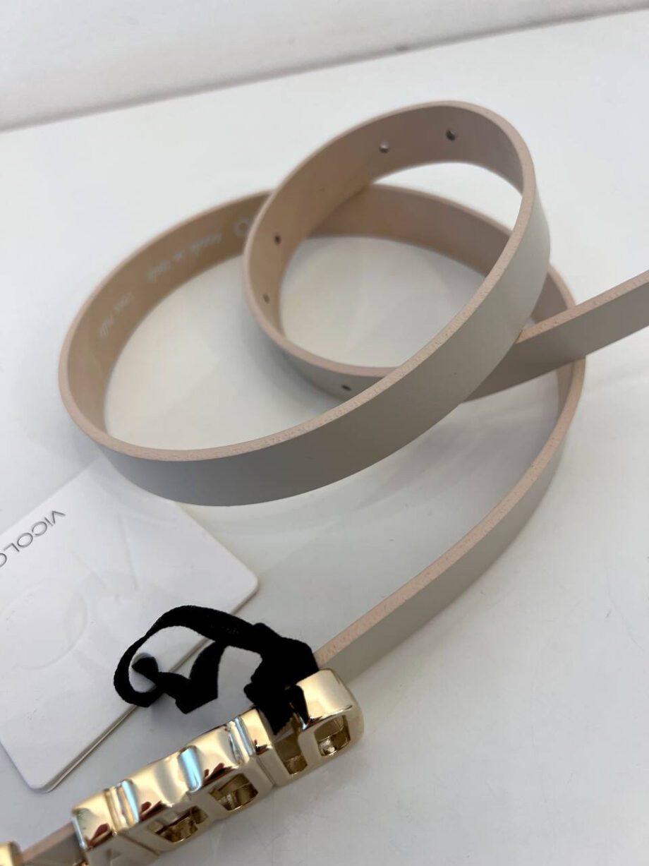 Shop Online Cintura panna fibbia con logo Vicolo