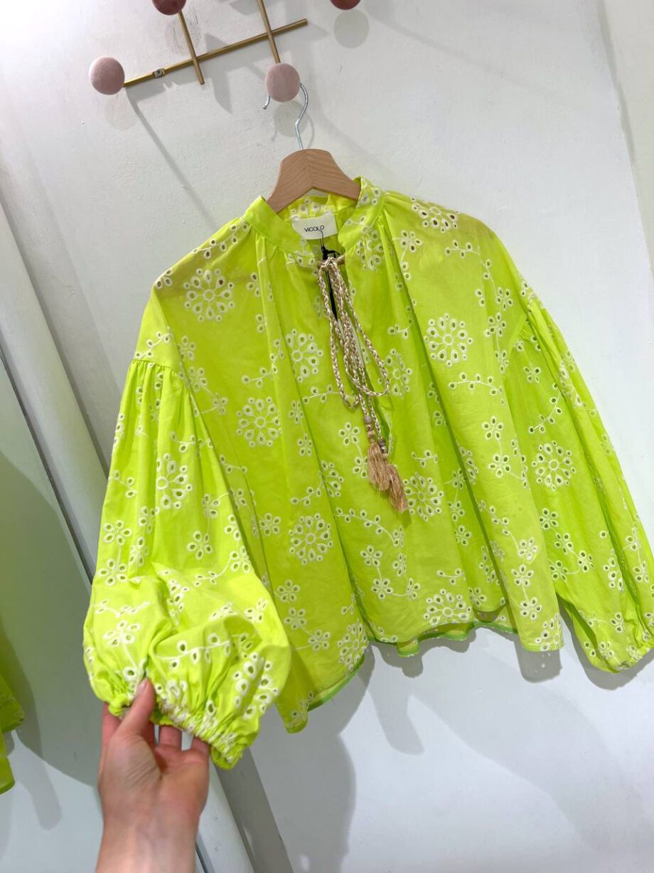 Shop Online Blusa lime in Sangallo Vicolo