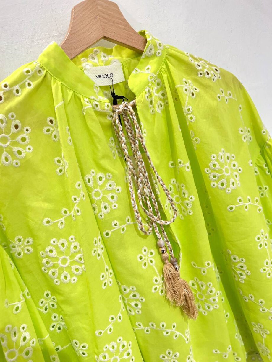 Shop Online Blusa lime in Sangallo Vicolo