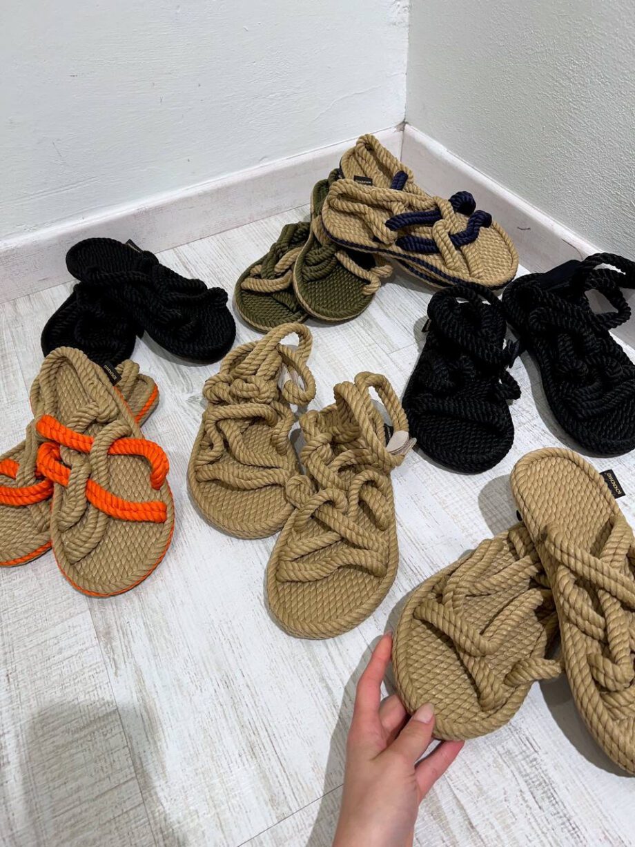 Shop Online Sandalo Bodrum slipper in corda beige Bohonomad
