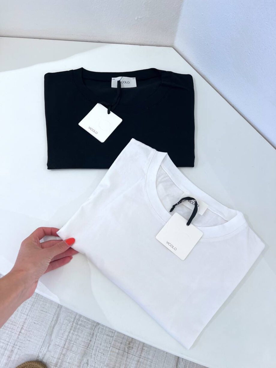 Shop Online T-shirt bianca a scatoletta Vicolo