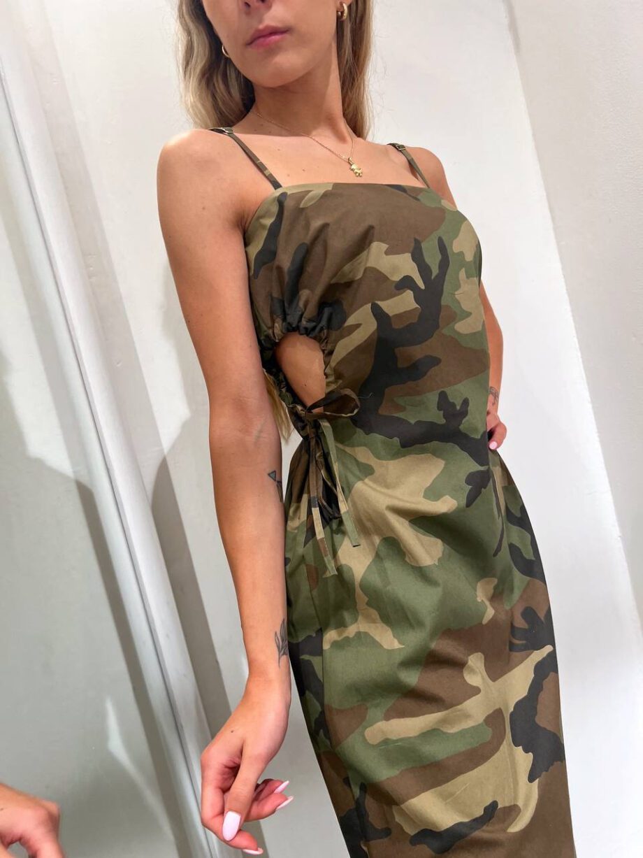 Shop Online Vestito lungo camouflage cut out Souvenir