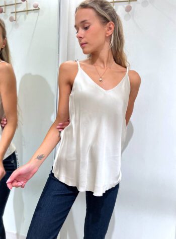 Shop Online Top marmo con scollo a V in viscosa HaveOne