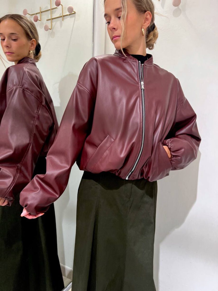 Shop Online Bomber over in ecopelle bordeaux HaveOne