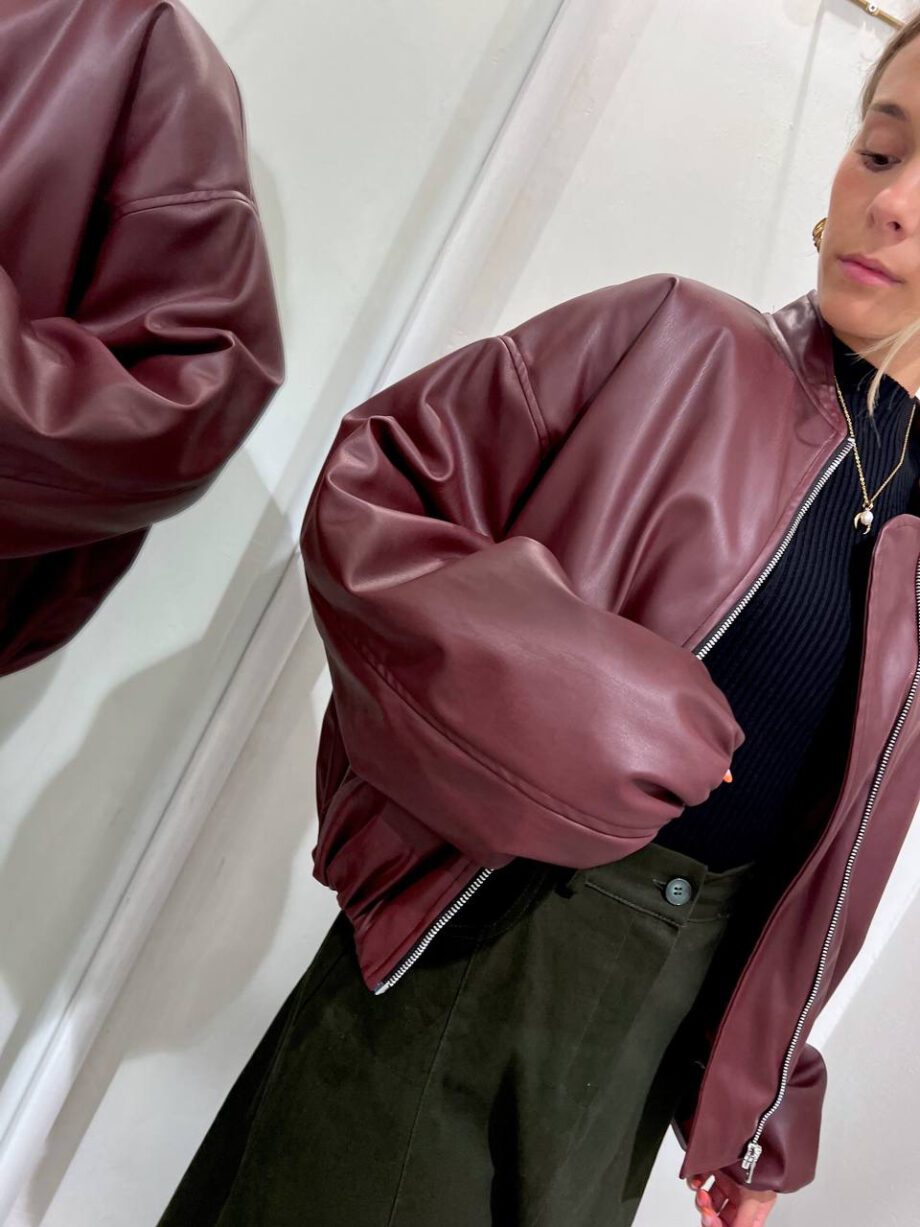 Shop Online Bomber over in ecopelle bordeaux HaveOne