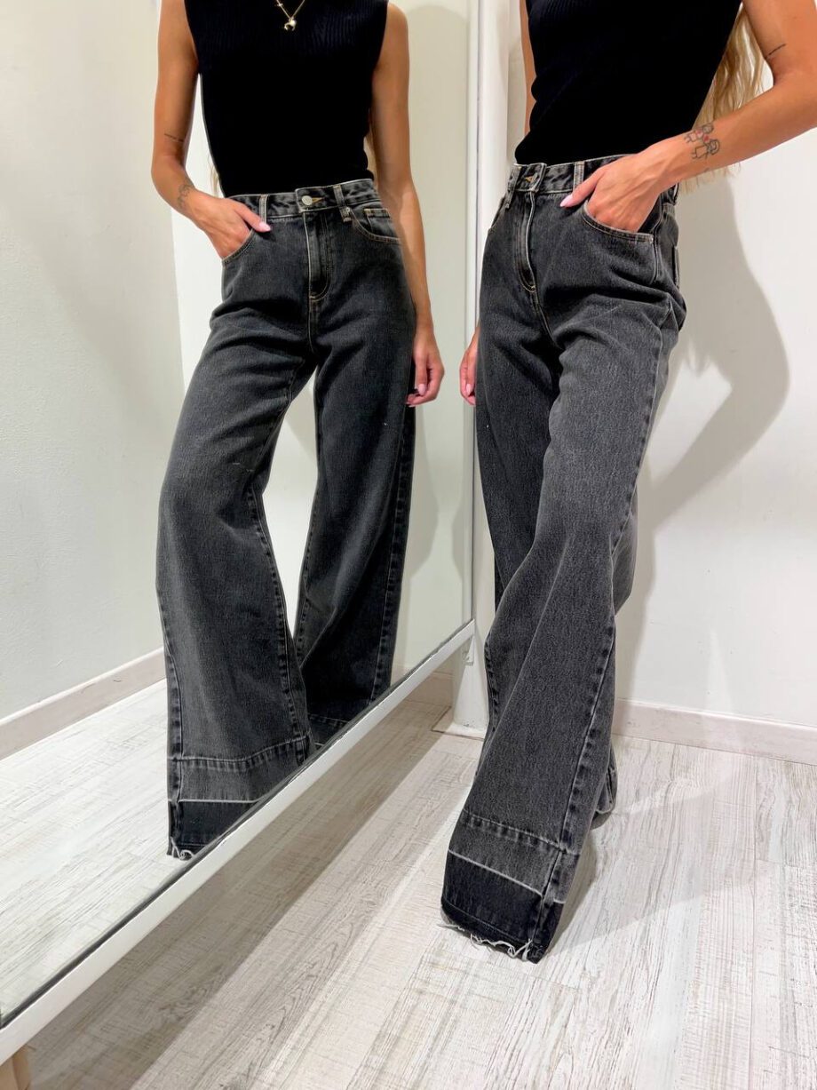 Shop Online Jeans wide leg grigio HaveOne