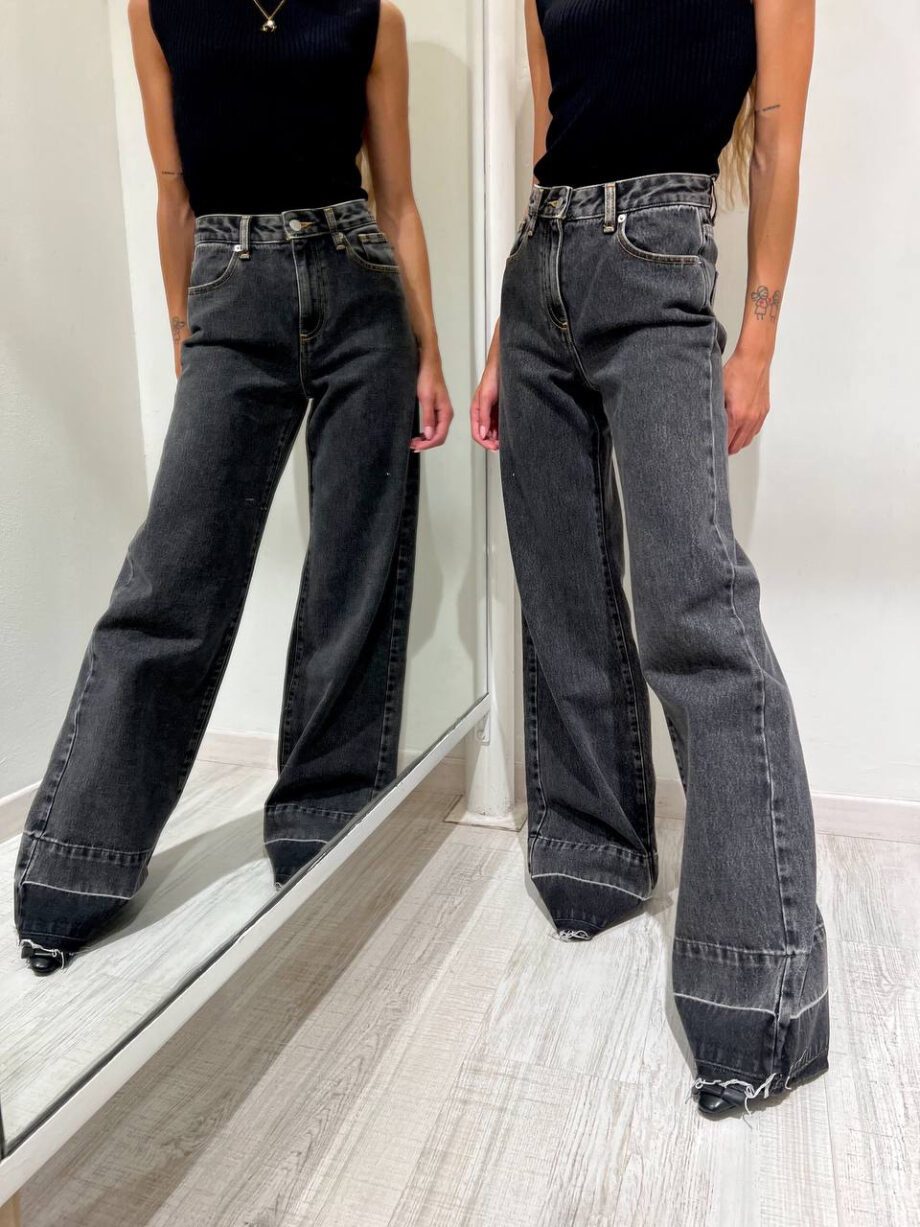 Shop Online Jeans wide leg grigio HaveOne